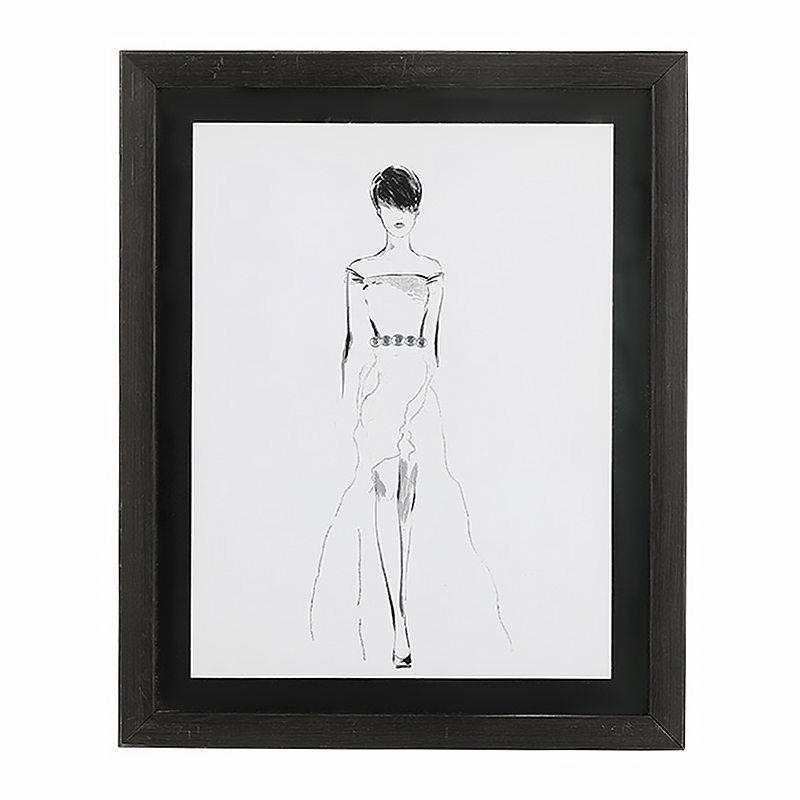 Framed Art Figure Illustration Fashion Design Exhibition
