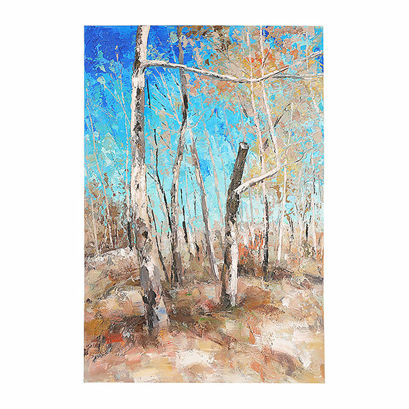 Autumn Forest Scenery Oil Painting Canvas Art Gallery Wall Decoration